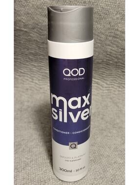 QoD Professional Max Silver Conditioner 300ml 10 fl oz Blonde Streaked Gray Hair